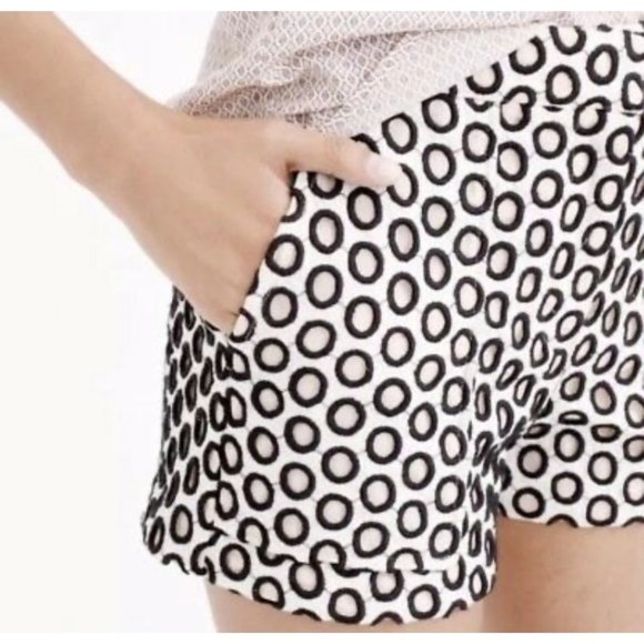 J. Crew Pants - J Crew Embroidered Punch Out Eyelet Shorts Size 10